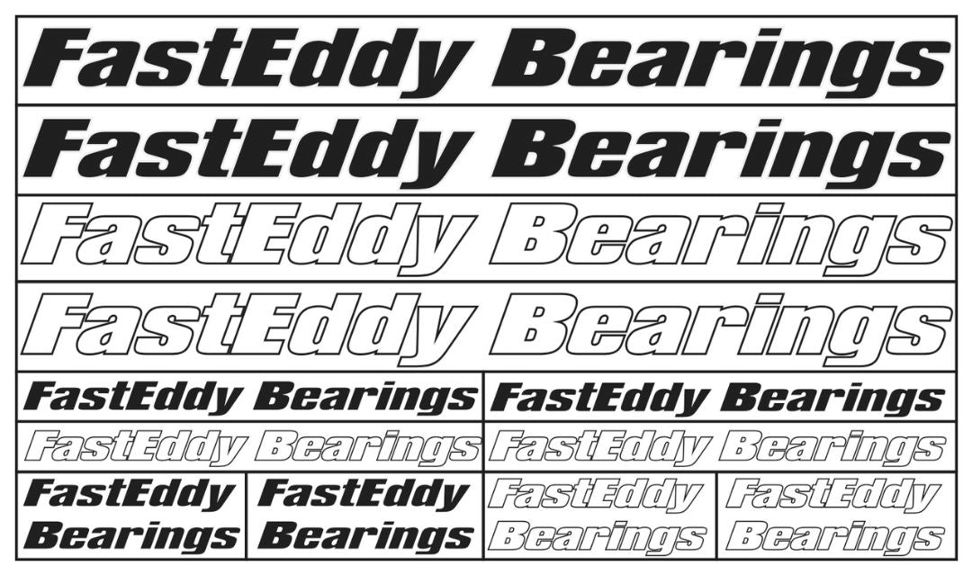 Fast Eddy Sticker Sheet
