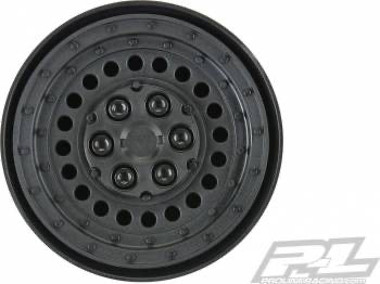 Pro-Line Carbine 1.9” Black Plastic Internal Bead-Loc Dually Wheels