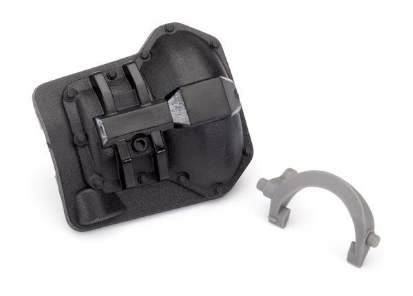 Traxxas Rear Differential Cover w/ T-Lock Fork: TRX-6