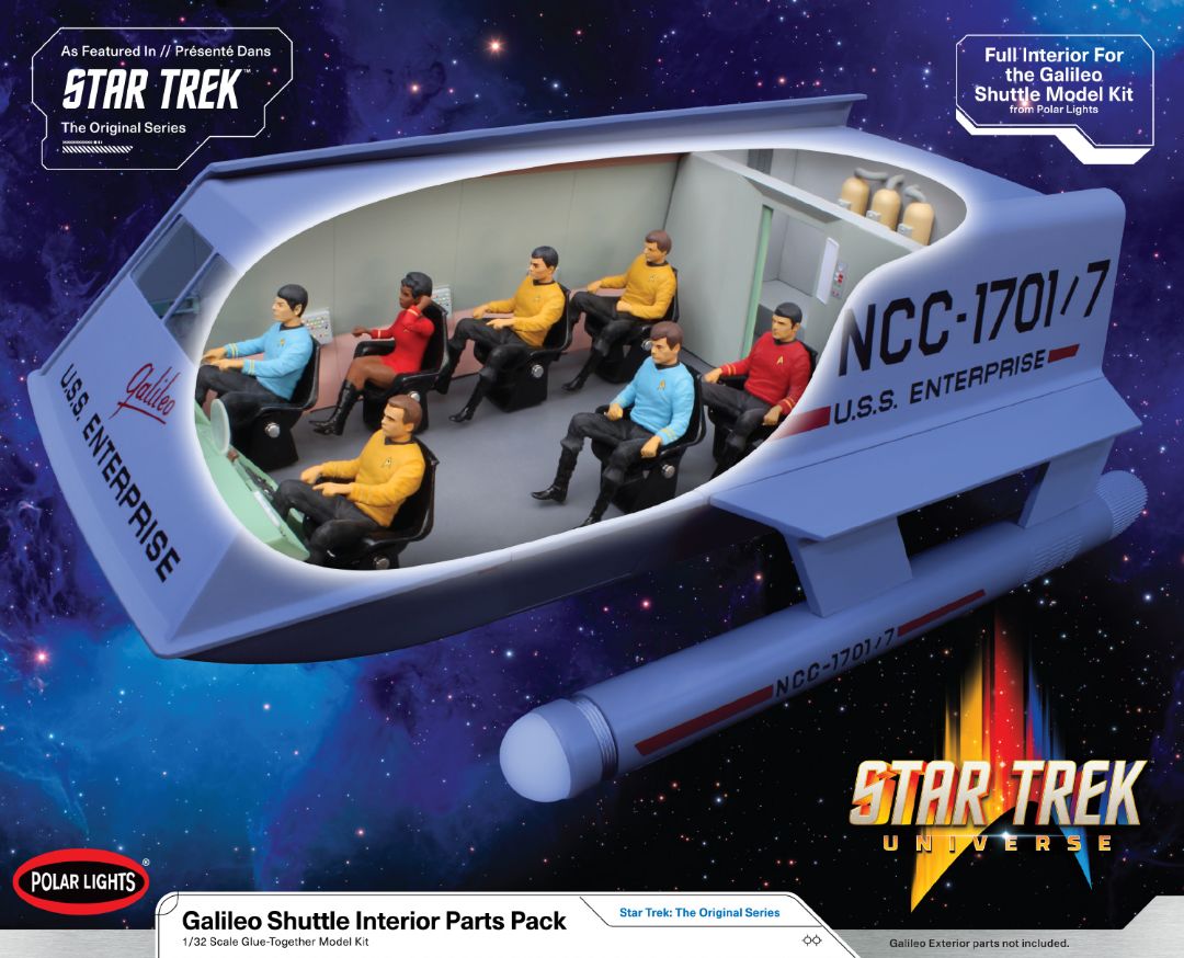 Polar Lights Galileo Shuttle Interior Parts Pack Model Kit