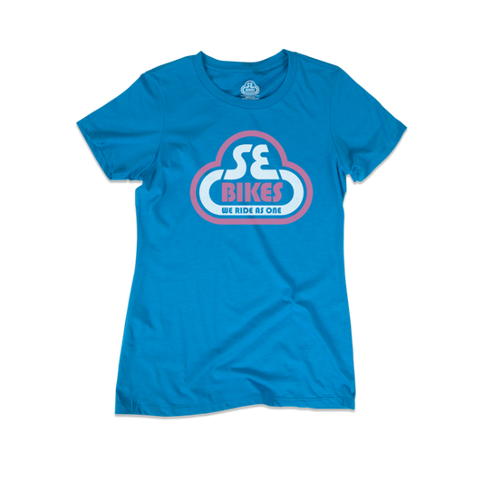 SE Bikes Bubble Logo Women’s T-Shirt (L) (Turquoise)