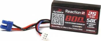 Dynamite 2S 7.4V 800mah 50C LiPo Battery: EC2
