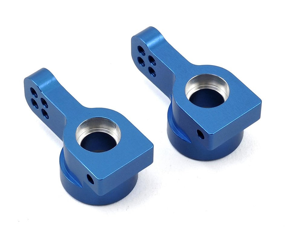 STRC CNC Aluminum Rear Hub Carriers (Blue): Arrma 2WD
