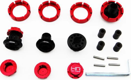 Hot Racing Raceline Hubs 17mm w/Serrated Hub Nuts: Yeti XL