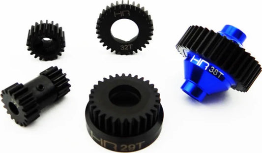 Hot Racing Hardened Steel Two-Speed Gear Set: Jato