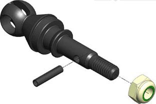 MIP X-Duty CVD Axle: 17mm Offset w/12x6mm Bearing