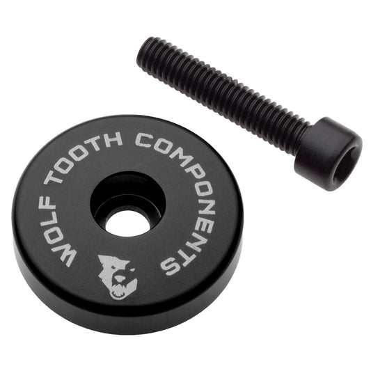 Wolf Tooth Top Cap Integrated Spacer 1-1/8” Black