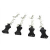 Hot Racing 1/10 Aluminum EZ Pull Body Clips: Black (4)