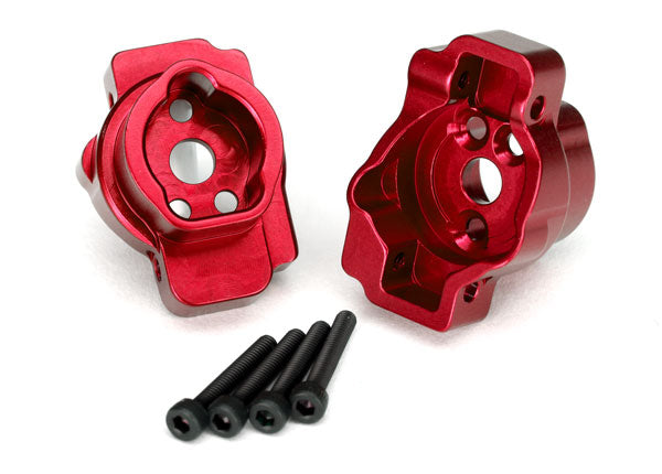 Traxxas Rear Portal Drive Mount 6061-T6 Aluminum (Red)