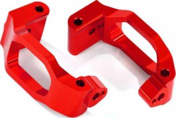Traxxas Aluminium Caster Blocks 6061-T6: Maxx (Red)