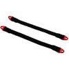 Hot Racing Suspension Travel Limit Straps: 140mm (Red)