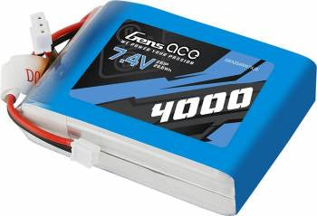 Gens Ace 2S 7.4V 4000mAh Transmitter LiPo Battery: JST