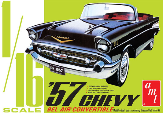 AMT 1/16 1957 Chevy Bel Air Convertable Model Kit