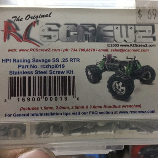 Dynamite Stainless Steel Screw Kit: HPI Savage SS .25 RTR