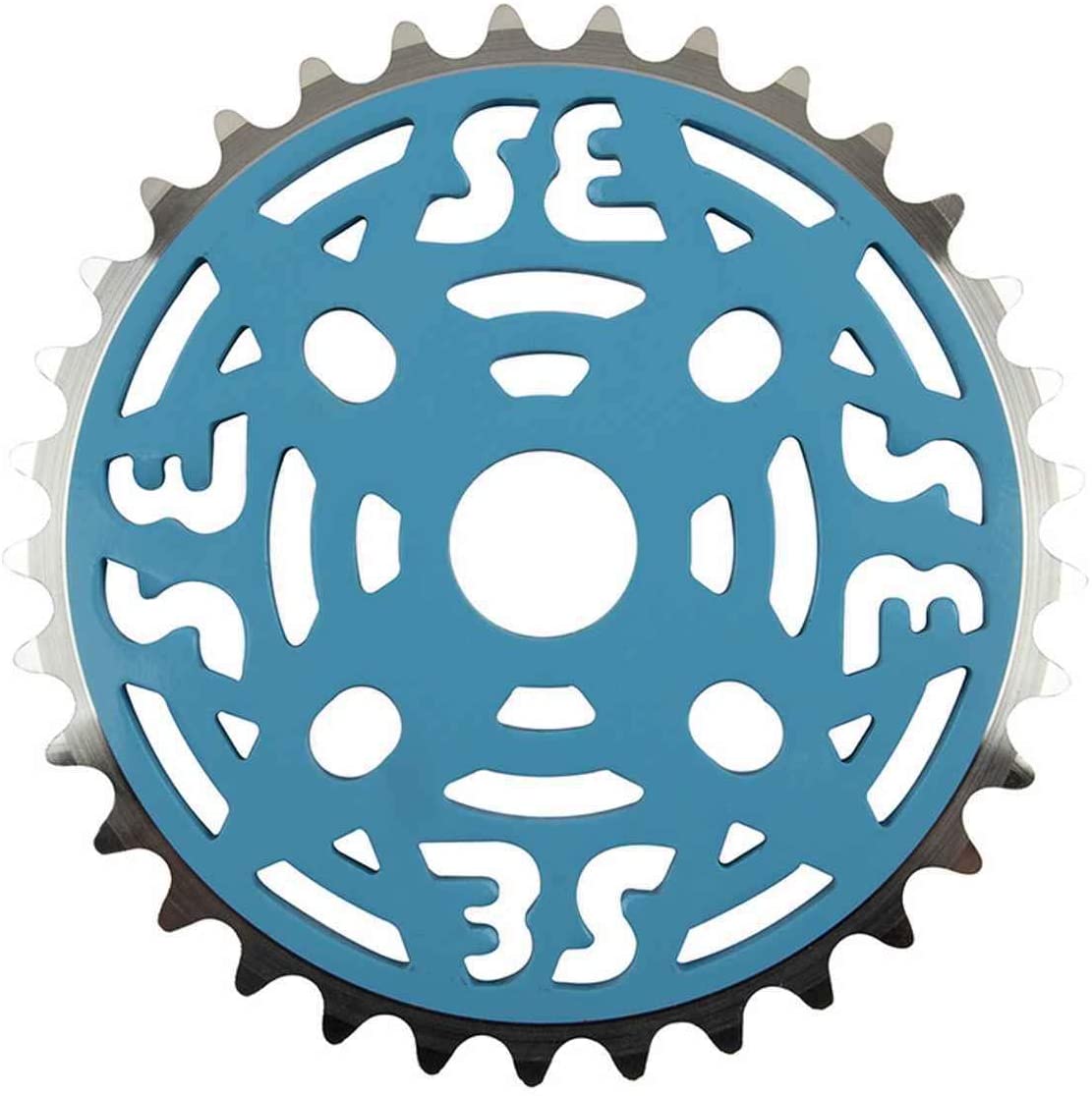 SE Bikes 1/8 Chainring: 33T (Light Blue/Silver)