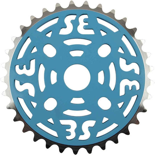 SE Bikes 1/8 Chainring: 33T (Light Blue/Silver)