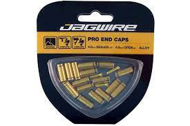 Jagwire Pro End Caps 4mm Sealed 5mm Open (Gold)