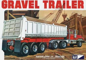 MPC 1/25 Tri Axle Gravel Trailer Model Kit (Level 3)
