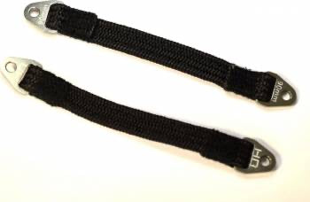 Hot Racing Suspension Travel Limit Straps: 90mm (Gun Metal)
