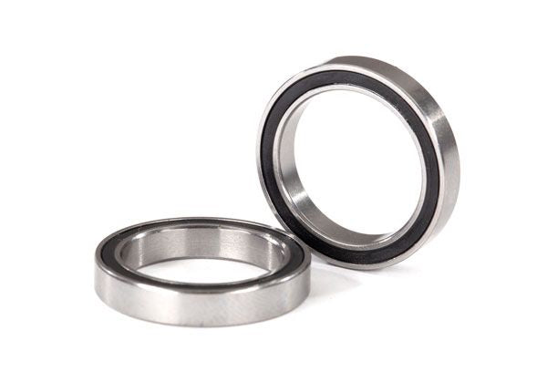 Traxxas Rubber Sealed Bearings: 17x23x4mm (Black)