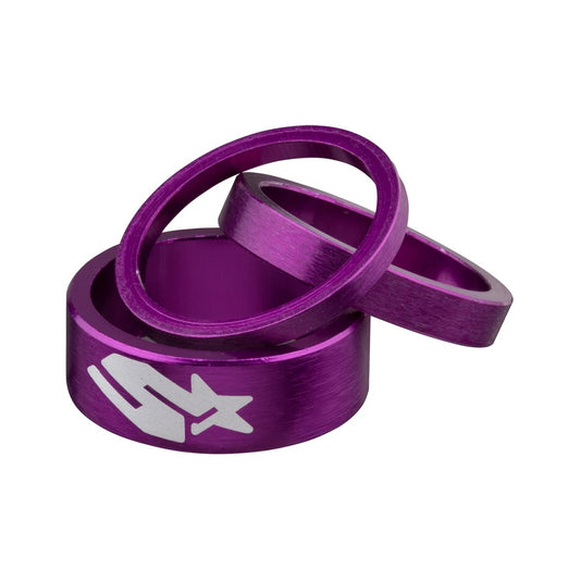 Spank Headset Spacer Kit 3/6/12mm Purple