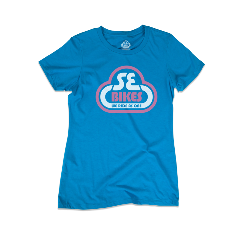 SE Bikes Bubble Logo Women’s T-Shirt (XS) (Turquoise)
