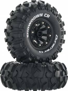 Duratrax Showdown CR C3 Mounted 2.2" Crawler Black (2)