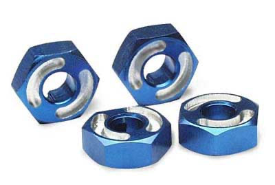 Traxxas Aluminium 14mm Wheel Hubs 6061-T6: Blue