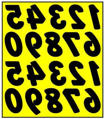 XXXMain Paint Mask: Two Inch Numbers