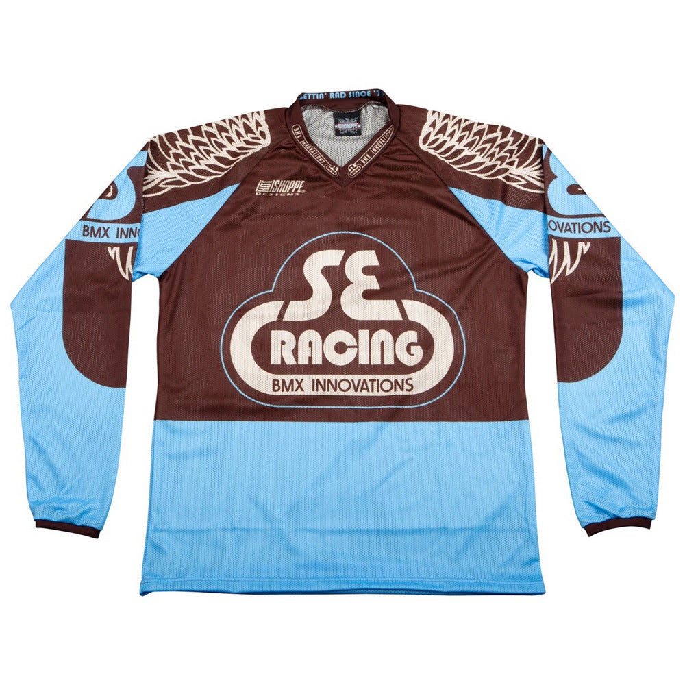 SE Bikes Jersey Retro L (Blue/Brown)