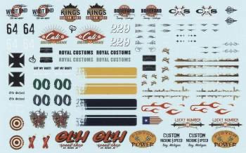 AMT Rat Rod Graphics Decals 1/24 Scale