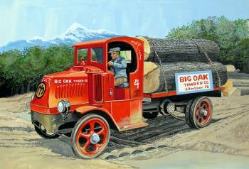 Atlantis 1926 Mack Bulldog Log Hauler Model Kit