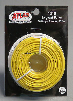 Atlas Stranded Wire: 20 Gauge (Yellow)