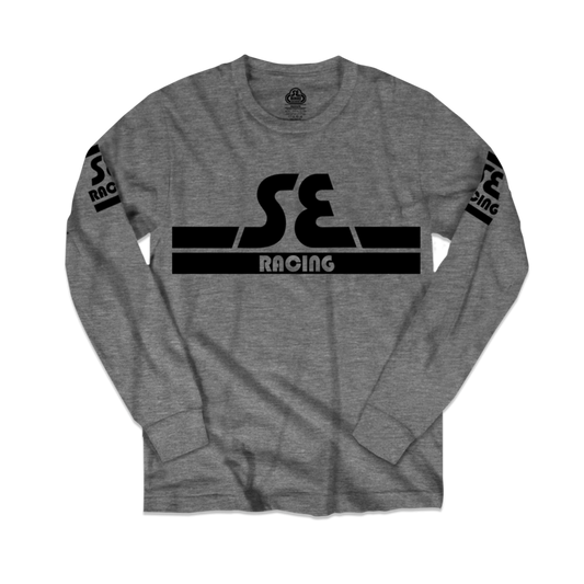 SE Bikes Racing Stripes LS T-Shirt (XL) (Grey)