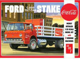 AMT 1/25 Ford C600 Stake Bed w/Coca-Cola Machines (Level 3) Model Kit