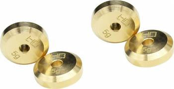 Hot Racing Steel Axle Brass Weight: SCX24 (+4mm Axles)
