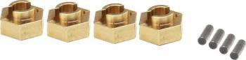 Hot Racing Brass Stock Wheel Hub: SCX24 (7mm)