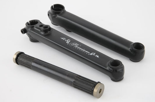 Premium 16 Spline 175mm Crankset (Black)