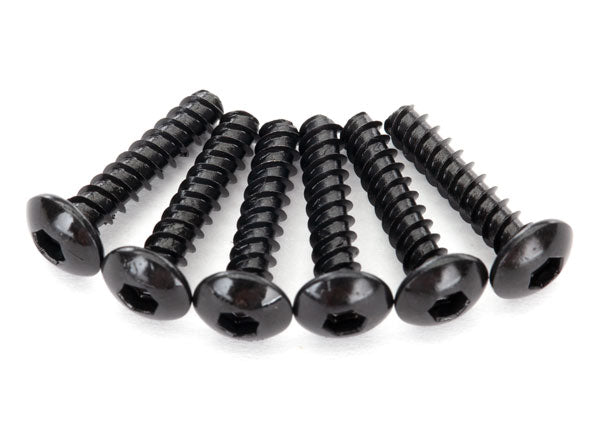Traxxas Button Head Self Tapping Screws: M2.6x12mm (6)
