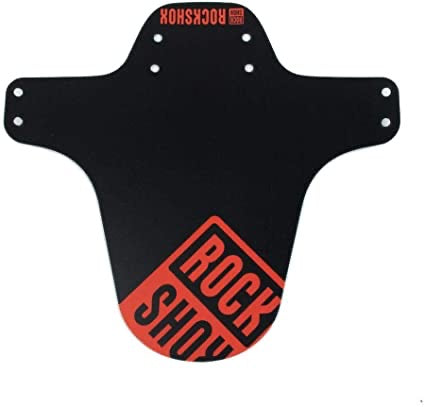 Rock Shox Mountain Bike Fender (Black/Fire Red)