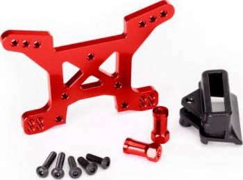 Traxxas Front Shock Tower Aluminium 7075-T6: Red