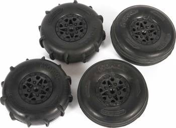 Axial ST28 Razor Front and Rear Paddle Tire Set: Yeti Jr.