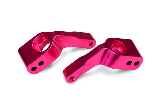 Traxxas Rear Aluminum Stub Axle Carriers 6061-T6: Pink