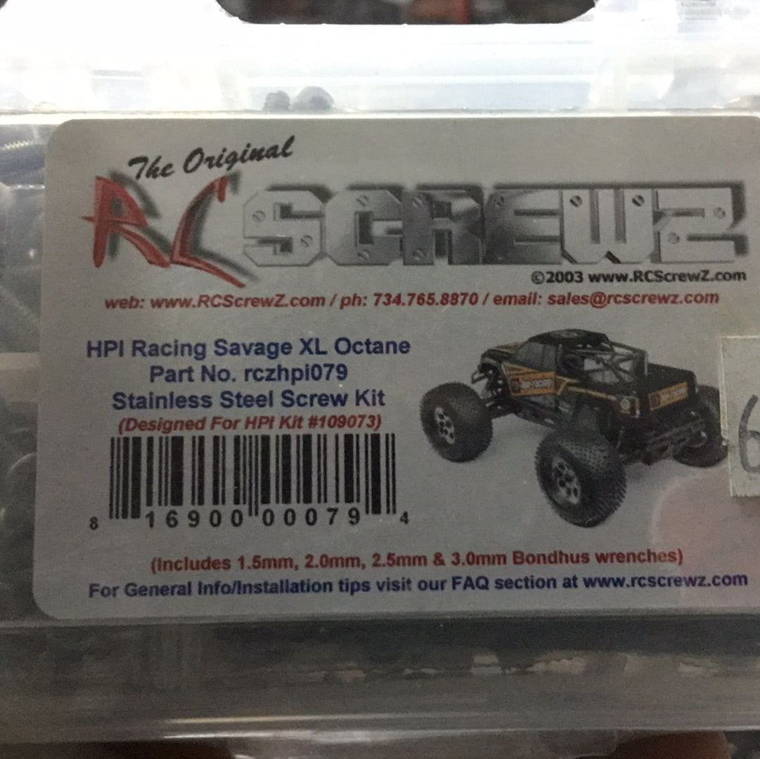 Dynamite Stainless Steel Screw Set: HPI Savage XL Octane