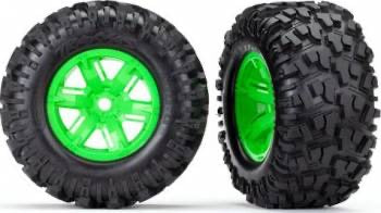 Traxxas AT Tires and Wheels: X-MAXX (Green)