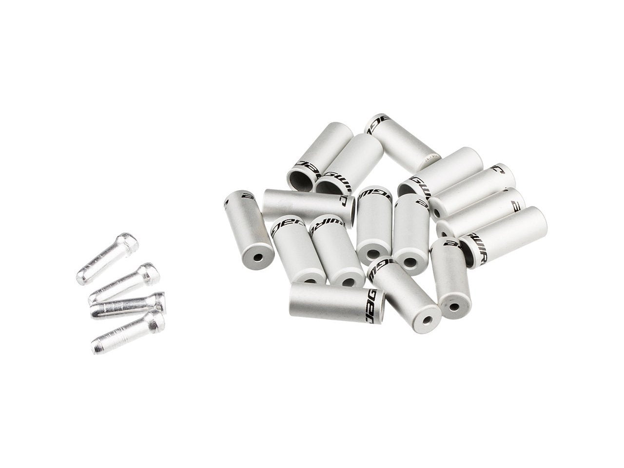 Jagwire Pro End Caps 4mm Sealed 5mm Open (Silver)