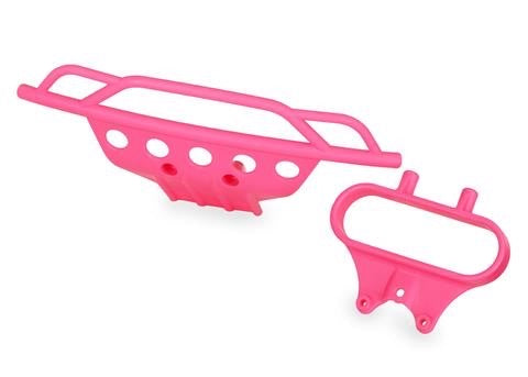 Traxxas Front Bumper/ Bumper Mount (Pink)