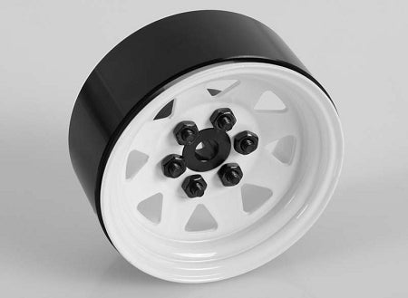 RC4WD 6 Lug Wagon 1.9" Beadlock Wheels (White)