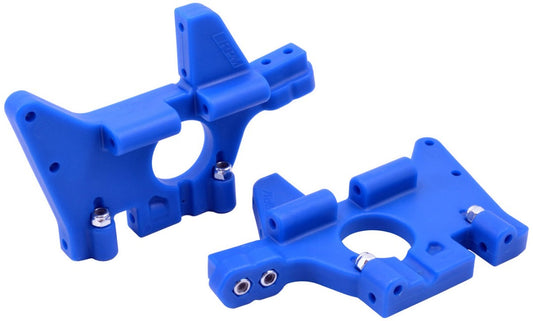 RPM Front Bulkheads: Traxxas T-Maxx & E-Maxx (Blue)