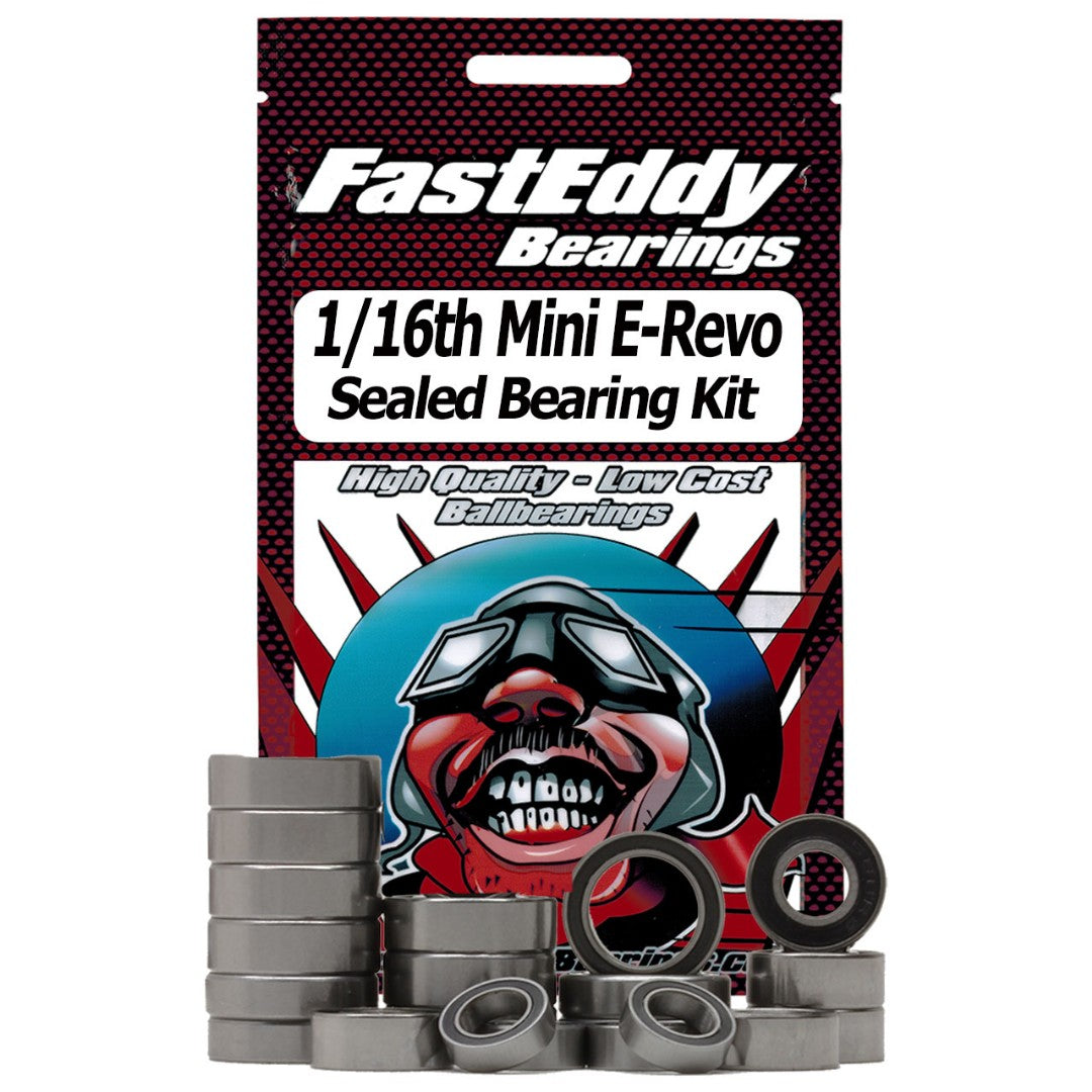 Fast Eddy Rubber Sealed Bearing Kit: 1/16 E-Revo